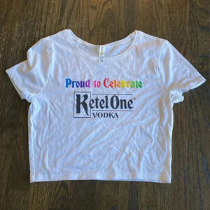NWOT Ketel One Pride Crop Tee